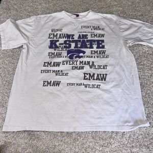 Vintage K-State EMAW T-Shirt XL Kansas State Wildcats Campus One Y2K